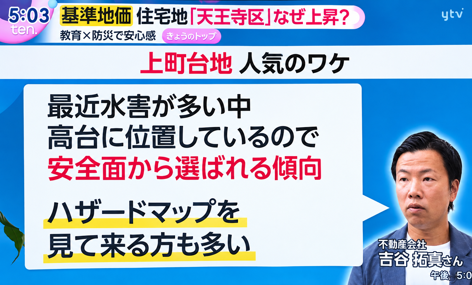 【かんさい情報ネットten.】出演しました